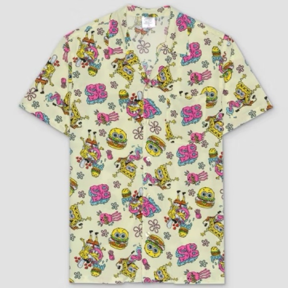 SpongeBob SquarePants Men's Shirt Size S